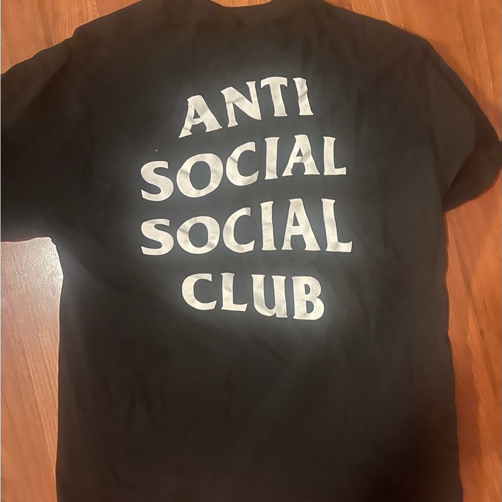 Anti Social Social Club Black Tee with White Print